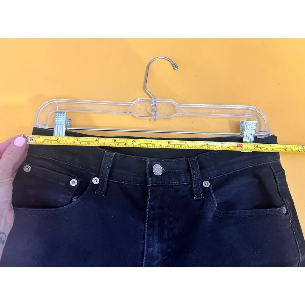 Levi’s 512 Black Slim Fit Classic Denim Jeans Women’s Size 29x30